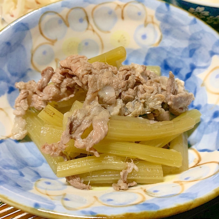 ふきと牛肉の煮物